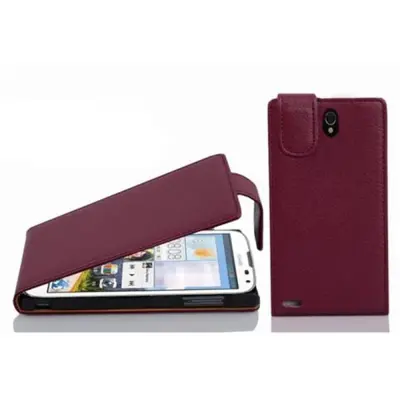 Cadorabo Ohišje, združljivo z Huawei ASCEND G610 v pastelno vijolično - Zaščitni ovitek v obliki flipa iz teksturiranega umetnega usnja