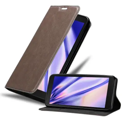 Cadorabo Ohišje, združljivo z Samsung Galaxy XCover 5 v kavovinsko rdeča - Zaščitni ovitek z magnetnim zapiranjem, stoječo funkcijo in režo za kartice