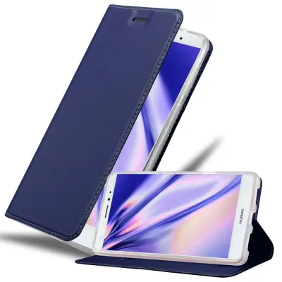 Cadorabo Ohišje, združljivo z Huawei MATE S v klasična temno modra - Zaščitni ovitek z magnetnim zapiranjem, stoječo funkcijo in režo za kartice