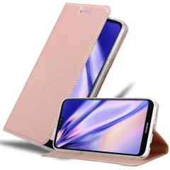 CADORABO Huawei P20 LITE 2018/NOVA 3E v klasična rožnata zlata - Zaščitni ovitek z magnetnim zapiranjem, stoječo funkcijo in režo za kartice