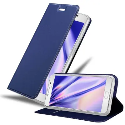 CADORABO Samsung Galaxy NOTE 5 v klasična temno modra - Zaščitni ovitek z magnetnim zapiranjem, stoječo funkcijo in režo za kartice