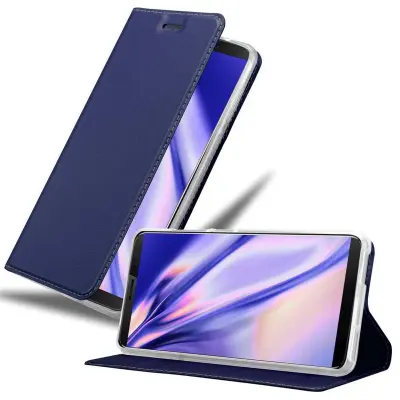 Cadorabo Ohišje, združljivo z Cubot J3 PRO v klasična temno modra - Zaščitni ovitek z magnetnim zapiranjem, stoječo funkcijo in režo za kartice