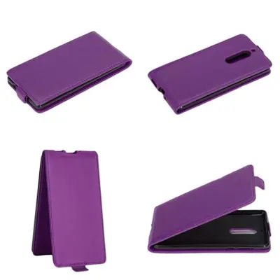 Cadorabo Ohišje, združljivo z Nokia 5 2017 v lilac violetna - Zaščitni ovitek v obliki flipa iz gladkega umetnega usnja