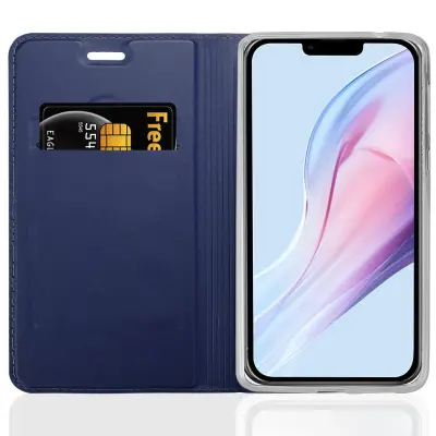 CADORABO Apple iPhone 13 PRO MAX v klasična temno modra - Zaščitni ovitek z magnetnim zapiranjem, stoječo funkcijo in režo za kartice