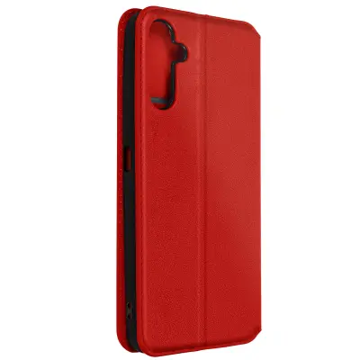 Ovitek za Samsung Galaxy A14 5G / 4G Card-holder Cover Video Stand Red