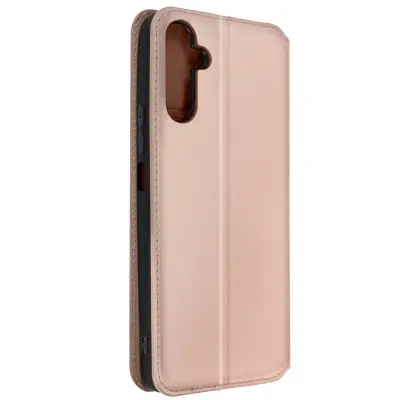 Ovitek za Samsung Galaxy A14 5G / 4G Card-holder Cover Video Stand Pink