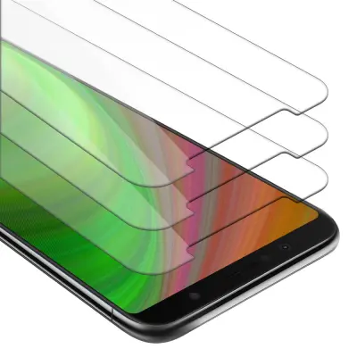 CADORABO Asus ZenFone MAX PLUS M1 - Zaščitna folija - 3-pack Kaljeno zaščitno steklo za zaslone s trdoto 9H in združljivostjo s 3D dotikom