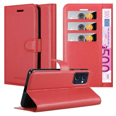 Cadorabo Case, združljiv z OPPO v Candy Apple Red - Zaščitni pokrov z magnetnim zapiranjem, stoječo funkcijo in režo za kartico