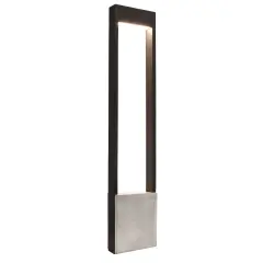 CHERTAN Svetilka 100cm LED 12W aluminij betonski kamen IP54 zunanja luč vrtni drevored 230V VELIKOST 100CM