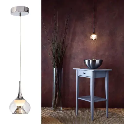 LED steklena viseča svetilka 5W 3000K lestenec viseča svetilka mize bar picerija 230V