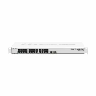 STIKALO 24-PORT 2x SFP+ Mikrotik 100/1000 PoE Rackmount (CSS326-24G-2S+RM)