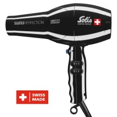 SOLIS Swiss Perfection Black sušilnik za lase