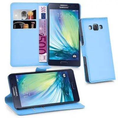 Cadorabo Ohišje, združljivo z Samsung Galaxy J5 2015 v nebesno modra - Zaščitni ovitek z magnetnim zapiranjem, stoječo funkcijo in režo za kartice