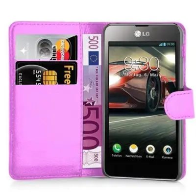 CADORABO LG OPTIMUS F5/LUCID 2 v pastelno vijolična - Zaščitni ovitek z magnetnim zapiranjem, stoječo funkcijo in režo za kartice