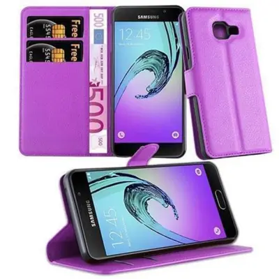 CADORABO Samsung Galaxy A3 2016 v pastelno vijolična - Zaščitni ovitek z magnetnim zapiranjem, stoječo funkcijo in režo za kartice