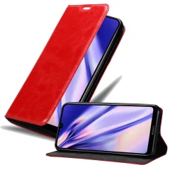 CADORABO Huawei Y7 2019/Y7 PRIME 2019 v rdeče jabolko - Zaščitni ovitek z magnetnim zapiranjem, stoječo funkcijo in režo za kartice
