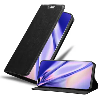 Cadorabo Ohišje, združljivo z Huawei P40 PRO / P40 PRO+ v nočna črna - Zaščitni ovitek z magnetnim zapiranjem, stoječo funkcijo in režo za kartice