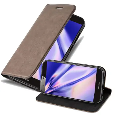 CADORABO Huawei ASCEND G7 PLUS/G8/GX8 v kavovinsko rdeča - Zaščitni ovitek z magnetnim zapiranjem, stoječo funkcijo in režo za kartice