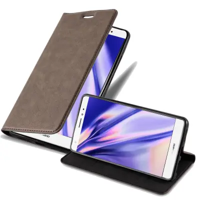 Cadorabo Ohišje, združljivo z Huawei MATE S v kavovinsko rdeča - Zaščitni ovitek z magnetnim zapiranjem, stoječo funkcijo in režo za kartice