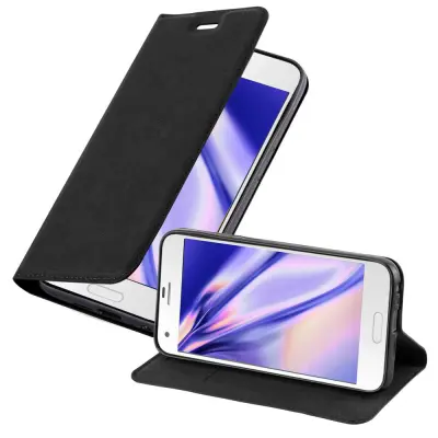 Cadorabo Ohišje, združljivo z HTC ONE A9S v nočna črna - Zaščitni ovitek z magnetnim zapiranjem, stoječo funkcijo in režo za kartice