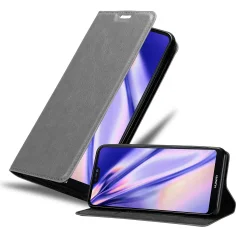 CADORABO Huawei P20 LITE 2018/NOVA 3E v titansko siva - Zaščitni ovitek z magnetnim zapiranjem, stoječo funkcijo in režo za kartice