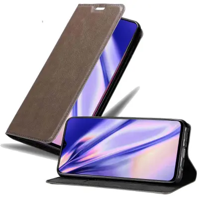Cadorabo Ohišje, združljivo z Oppo R17 v kavovinsko rdeča - Zaščitni ovitek z magnetnim zapiranjem, stoječo funkcijo in režo za kartice