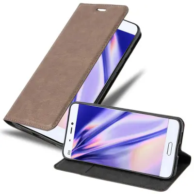 Cadorabo Ohišje, združljivo z Xiaomi Mi 5 v kavovinsko rdeča - Zaščitni ovitek z magnetnim zapiranjem, stoječo funkcijo in režo za kartice