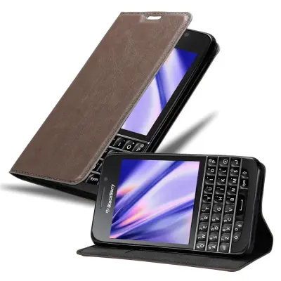 Cadorabo Ohišje, združljivo z Blackberry Q10 v kavovinsko rdeča - Zaščitni ovitek z magnetnim zapiranjem, stoječo funkcijo in režo za kartice
