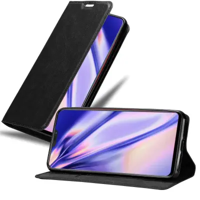 Cadorabo Ohišje, združljivo z Vivo X21 v nočna črna - Zaščitni ovitek z magnetnim zapiranjem, stoječo funkcijo in režo za kartice