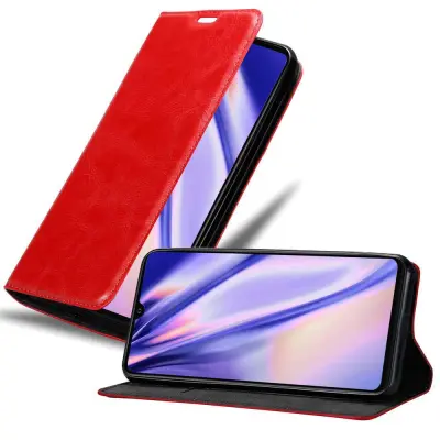 Cadorabo Ohišje, združljivo z Huawei P30 PRO v rdeče jabolko - Zaščitni ovitek z magnetnim zapiranjem, stoječo funkcijo in režo za kartice
