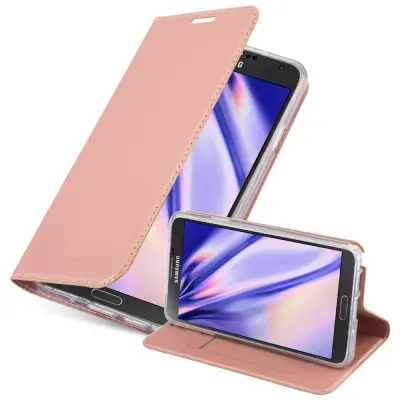 CADORABO Samsung Galaxy NOTE 3 v klasična rožnata zlata - Zaščitni ovitek z magnetnim zapiranjem, stoječo funkcijo in režo za kartice