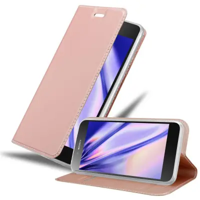 CADORABO Sony Xperia Z5 PREMIUM v klasična rožnata zlata - Zaščitni ovitek z magnetnim zapiranjem, stoječo funkcijo in režo za kartice
