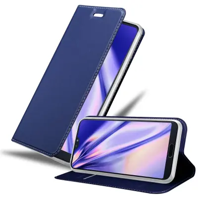 CADORABO Huawei P20 PRO/P20 PLUS v klasična temno modra - Zaščitni ovitek z magnetnim zapiranjem, stoječo funkcijo in režo za kartice