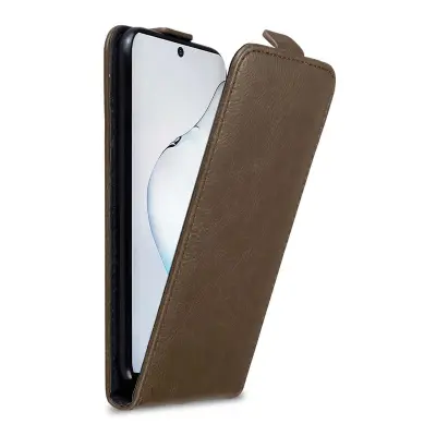 Cadorabo Ohišje, združljivo z Samsung Galaxy NOTE 10 v kava rjava - Zaščitni ovitek v obliki flipa z magnetnim zapiranjem