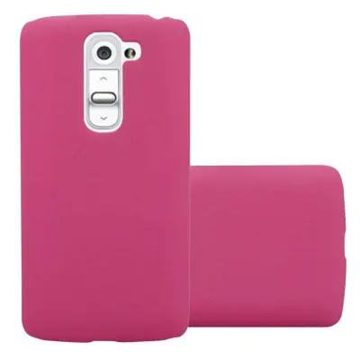 Cadorabo Case, združljiv z LG -om v Frosty Pink - Hard Case zaščitni pokrov v zmrznjenem videzu proti praskam in udarcem