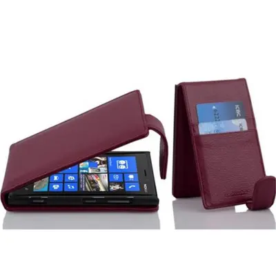 Cadorabo Ohišje, združljivo z Nokia Lumia 920 v pastelno vijolično - Zaščitni ovitek v obliki flipa iz teksturiranega umetnega usnja