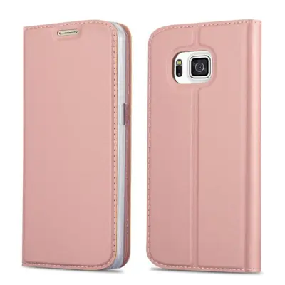 CADORABO Samsung Galaxy ALPHA v klasična rožnata zlata - Zaščitni ovitek z magnetnim zapiranjem, stoječo funkcijo in režo za kartice