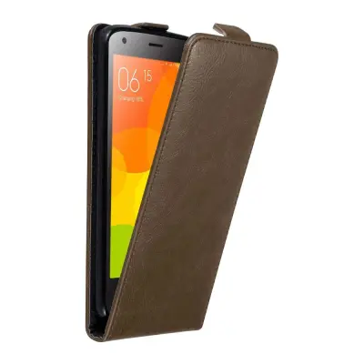 Cadorabo Ohišje, združljivo z Xiaomi Mi 2 v kava rjava - Zaščitni ovitek v obliki flipa z magnetnim zapiranjem