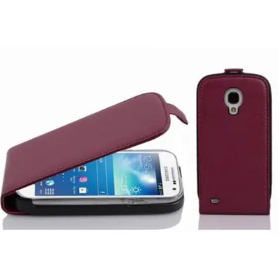 Cadorabo Ohišje, združljivo z Samsung Galaxy S4 MINI v pastelno vijolično - Zaščitni ovitek v obliki flipa iz teksturiranega umetnega usnja