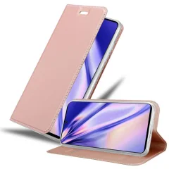 Cadorabo Ohišje, združljivo z Samsung Galaxy A71 4G v klasična rožnata zlata - Zaščitni ovitek z magnetnim zapiranjem, stoječo funkcijo in režo za kartice