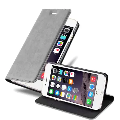 Cadorabo Ohišje, združljivo z Apple iPhone 6 / 6S v titanovo siva - Zaščitni ovitek v obliki flipa z magnetnim zapiranjem