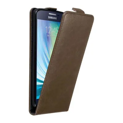 Cadorabo Ohišje, združljivo z Samsung Galaxy A5 2015 v kava rjava - Zaščitni ovitek v obliki flipa z magnetnim zapiranjem