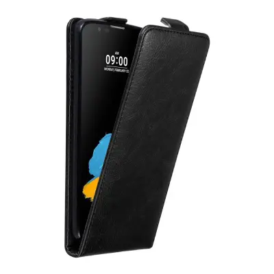 Cadorabo Ohišje, združljivo z LG STYLUS 2 v nočna črna - Zaščitni ovitek v obliki flipa z magnetnim zapiranjem
