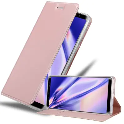 CADORABO Samsung Galaxy NOTE 8 v klasična rožnata zlata - Zaščitni ovitek z magnetnim zapiranjem, stoječo funkcijo in režo za kartice