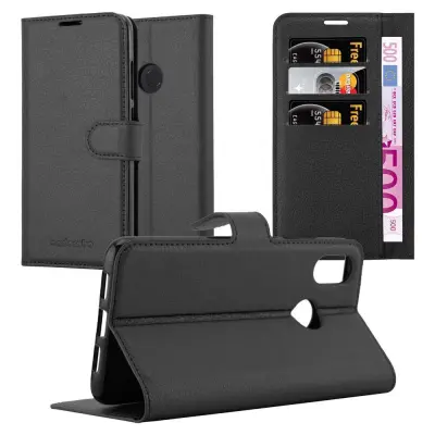 Cadorabo Ohišje, združljivo z Xiaomi Mi 8 v oksidna črna - Zaščitni ovitek z magnetnim zapiranjem, stoječo funkcijo in režo za kartice