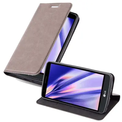 Cadorabo Ohišje, združljivo z LG G3 STYLUS v kavovinsko rdeča - Zaščitni ovitek z magnetnim zapiranjem, stoječo funkcijo in režo za kartice