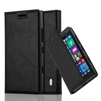Cadorabo Ohišje, združljivo z Nokia Lumia 929 / 930 v nočna črna - Zaščitni ovitek z magnetnim zapiranjem, stoječo funkcijo in režo za kartice