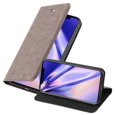 Cadorabo Ohišje, združljivo z Apple iPhone XR v kavovinsko rdeča - Zaščitni ovitek z magnetnim zapiranjem, stoječo funkcijo in režo za kartice
