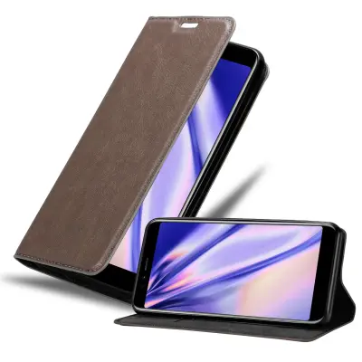 Cadorabo Ohišje, združljivo z Lenovo S5 v kavovinsko rdeča - Zaščitni ovitek z magnetnim zapiranjem, stoječo funkcijo in režo za kartice