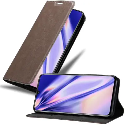 Cadorabo Ohišje, združljivo z MEIZU NOTE 9 v kavovinsko rdeča - Zaščitni ovitek z magnetnim zapiranjem, stoječo funkcijo in režo za kartice